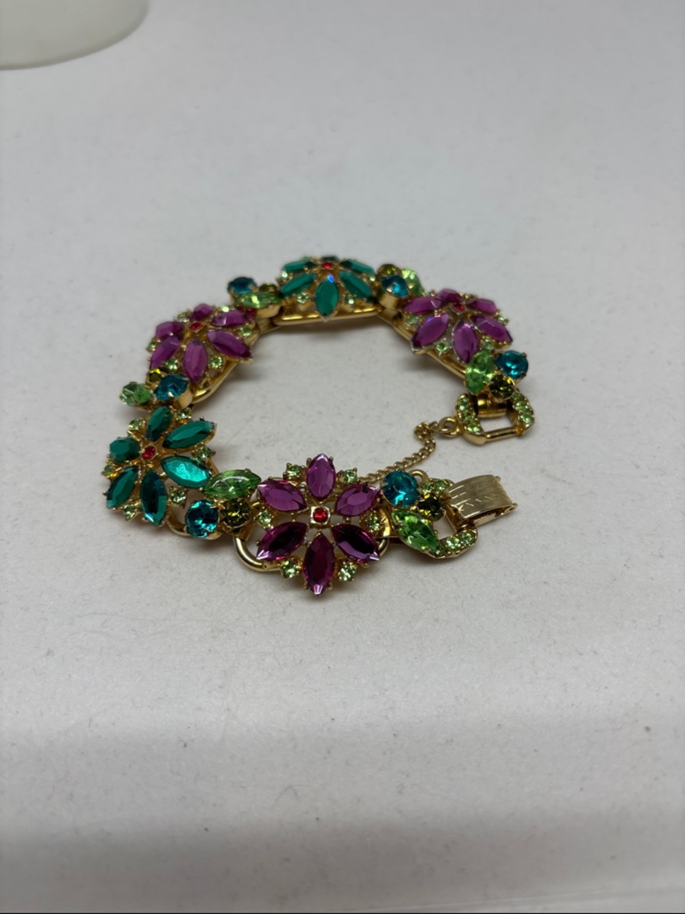 Gorgeous vintage D&E Juliana bracelet - Picture 4 of 16